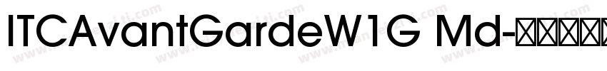 ITCAvantGardeW1G Md字体转换